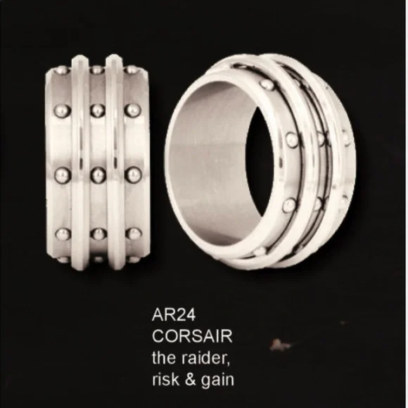 316L Stainless Steel Spinning Ring New With Tags